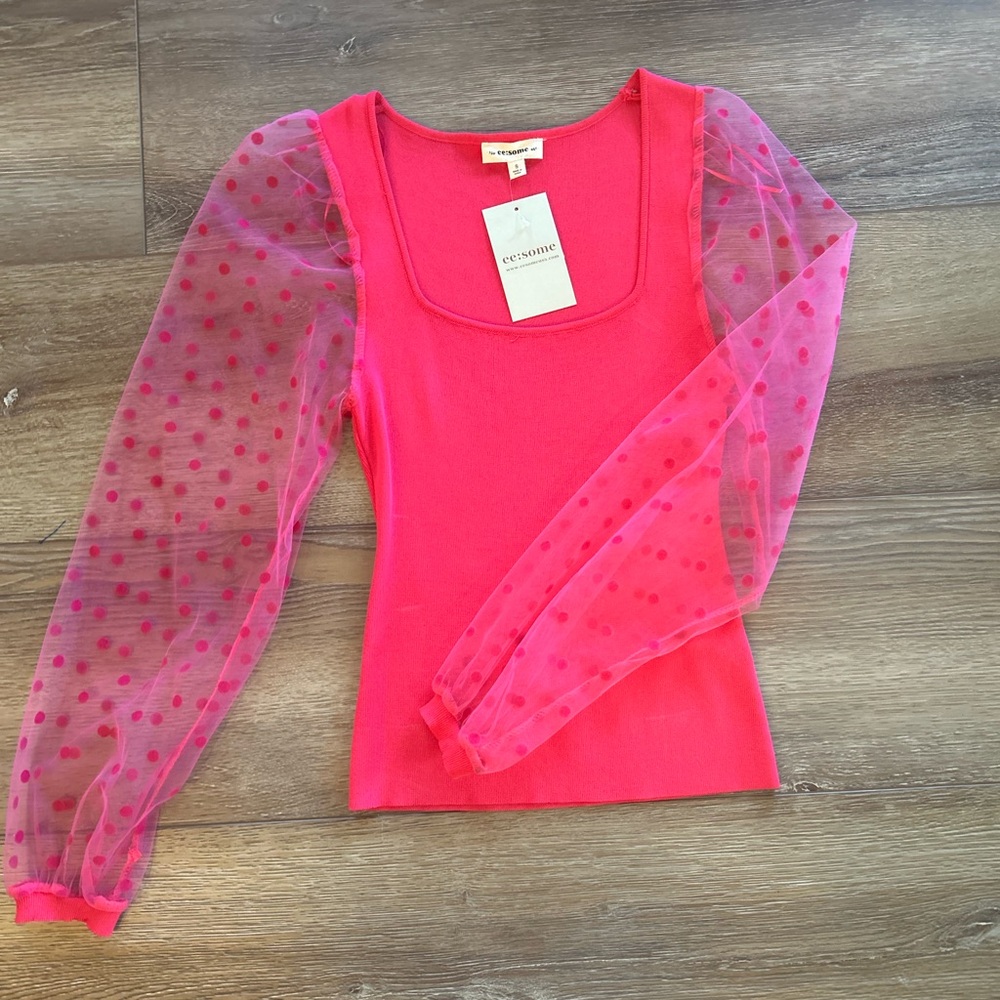 FUN HOT PINK GOING OUT TOP